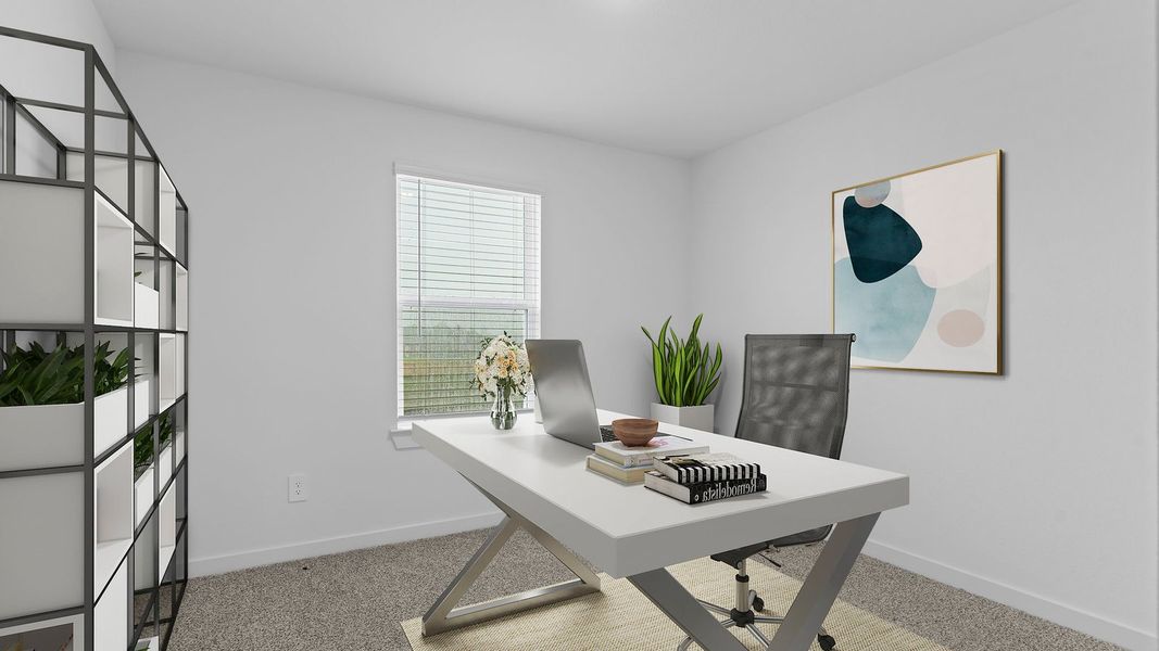 Furnished interior view inside a new home in Lexington Village, Missouri City (Image 15).