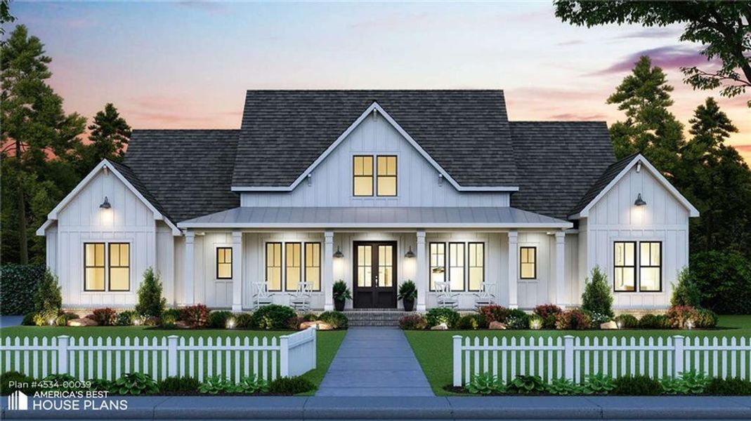 Front exterior of a new home in , Maysville, GA, highlighting curb appeal (Image 1). Front exterior of a new home in , Maysville, GA, highlighting curb appeal (Image 1).
