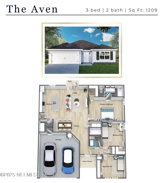 2D floor plan layout of this home in , Jacksonville, FL (Image 5).