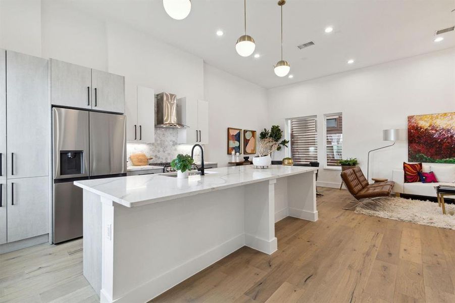 Furnished interior view inside a new home in , Dallas (Image 6).