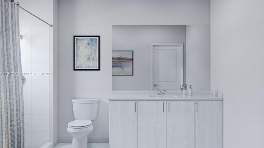 Furnished interior view inside a new home in Acacia Groves, Miami (Image 8).