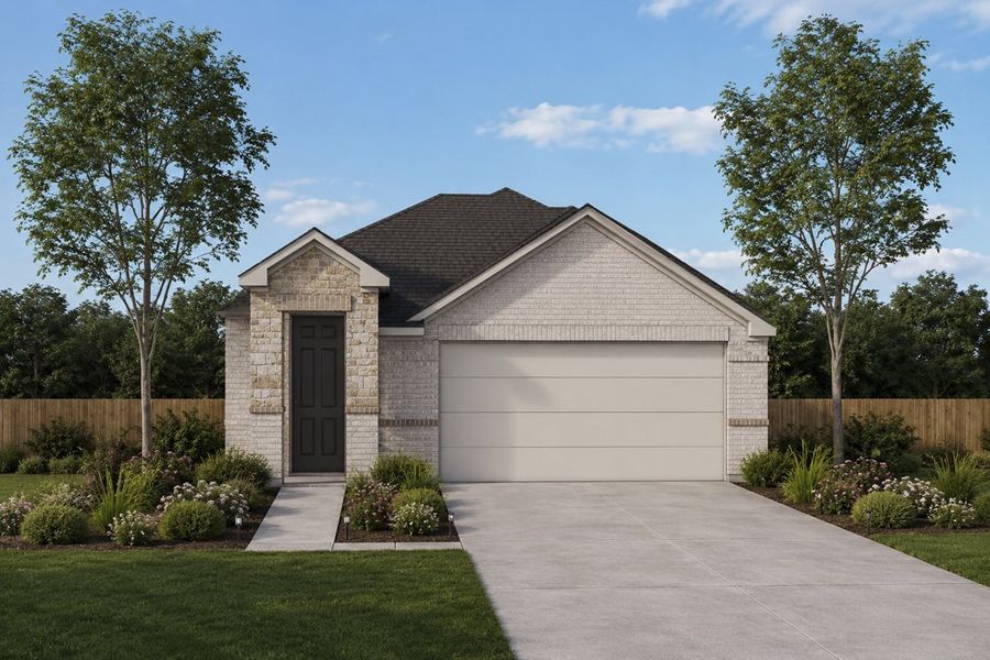 Representative exterior photo of a completed home built from the The Thames by Lillian Custom Homes in Tabor Ranch, Ponder, TX (Image 6). Representative exterior photo of a completed home built from the The Thames by Lillian Custom Homes in Tabor Ranch, Ponder, TX (Image 6).