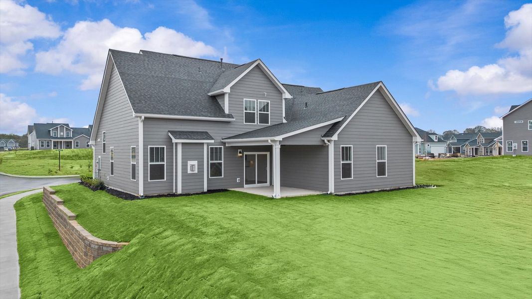 First-class design featuring a rear covered porch and tasteful architectural details First-class design featuring a rear covered porch and tasteful architectural details