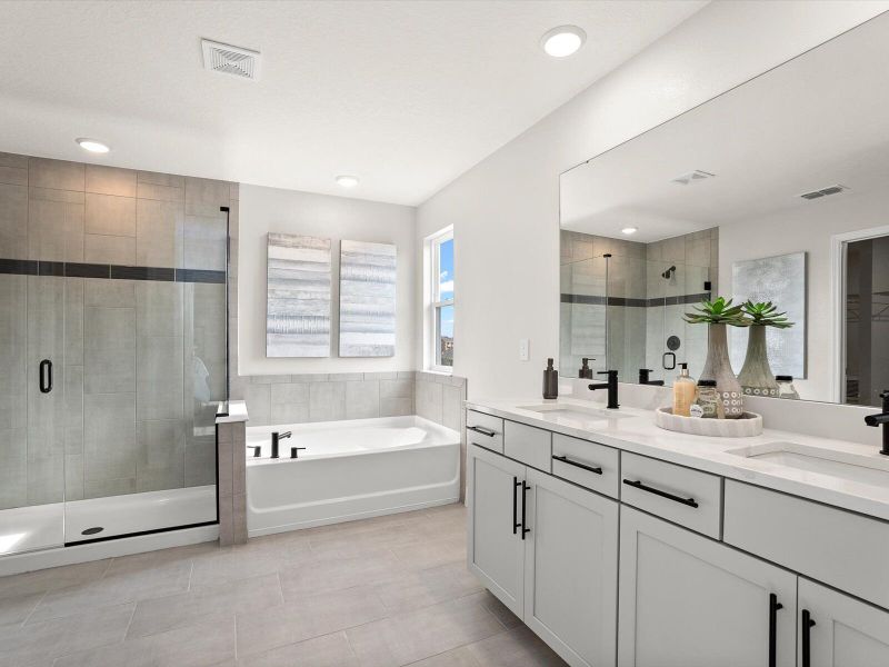 Representative furnished interior of a home built from the Voyageur by Mattamy Homes in Crosswind Ranch, Parrish (Image 14).