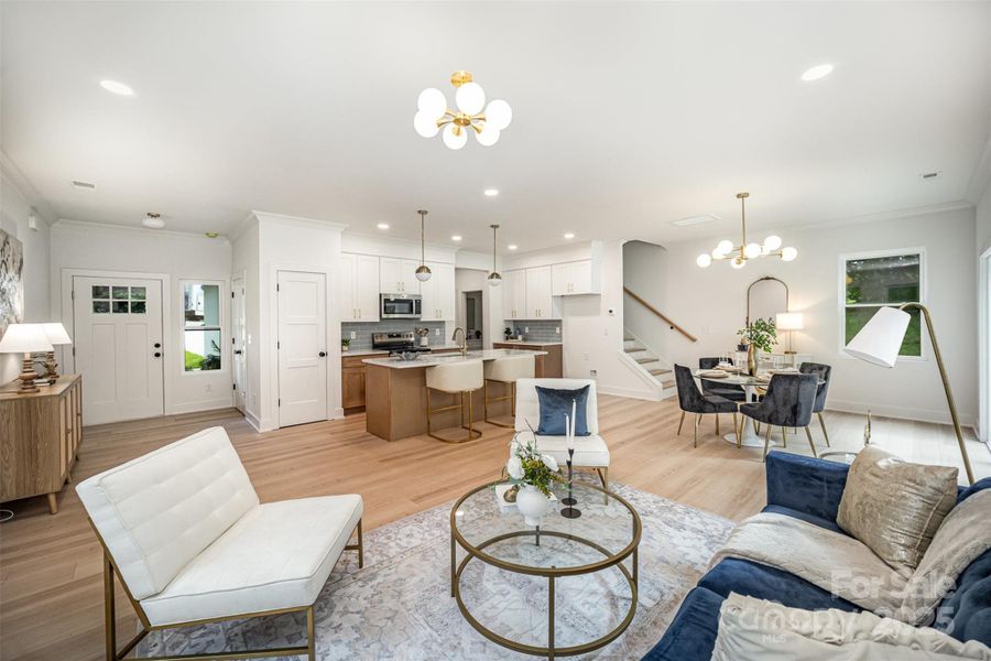 Furnished interior view inside a new home in , Hickory (Image 14).