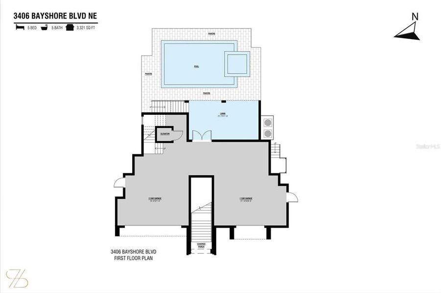 2D floor plan layout of this home in , St. Petersburg, FL (Image 5).