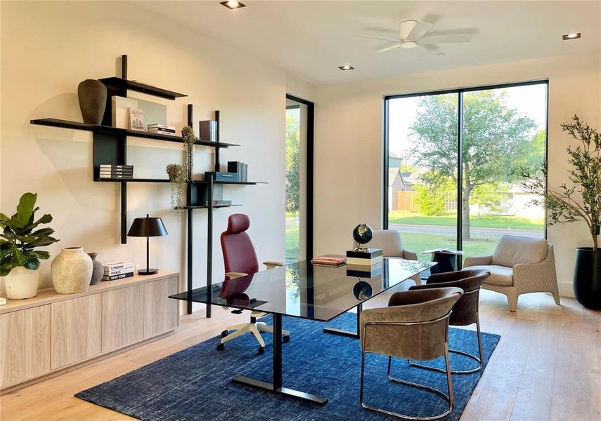 Furnished interior view inside a new home in , Dallas (Image 14).