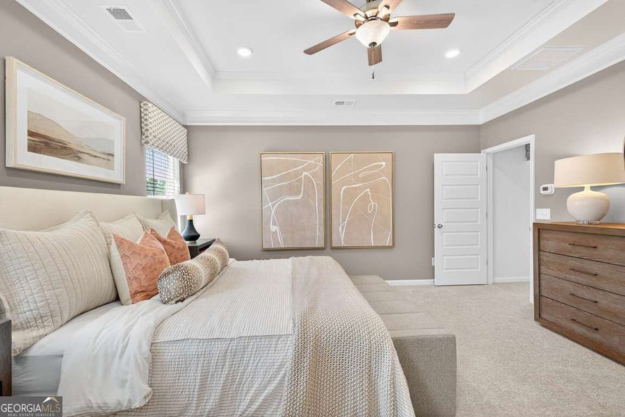 Furnished interior view inside a new home in Cobblestone Crossing Commons, Byron (Image 36). Furnished interior view inside a new home in Cobblestone Crossing Commons, Byron (Image 36).