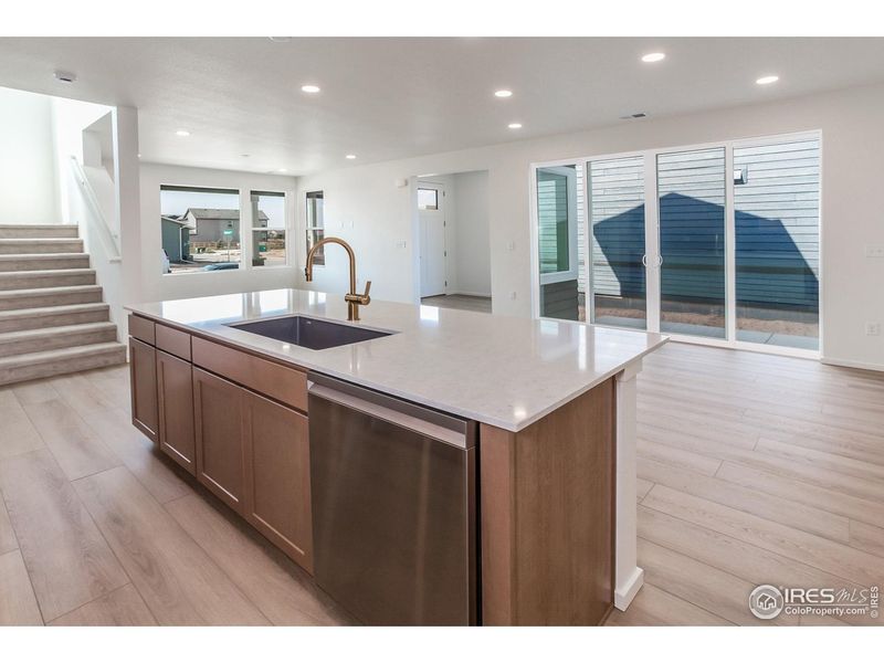 Furnished interior view inside a new home in Trailside Story Collection - Single Family Homes, Timnath (Image 5).