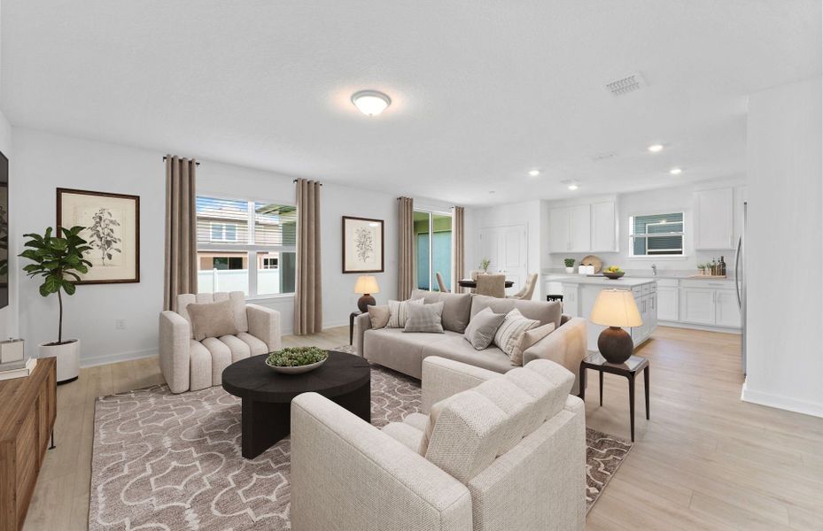 Furnished interior view inside a new home in Pioneer Ranch, Ocala (Image 9).