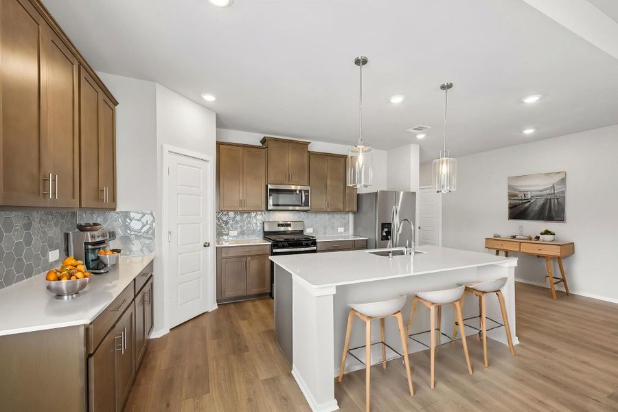 Furnished interior view inside a new home in Heights of Barbers Hill, Baytown (Image 7).