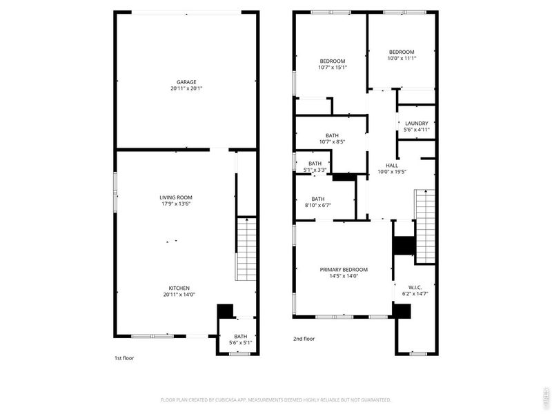 2D floor plan layout of this home in Whisper Village, Arvada, CO (Image 3).