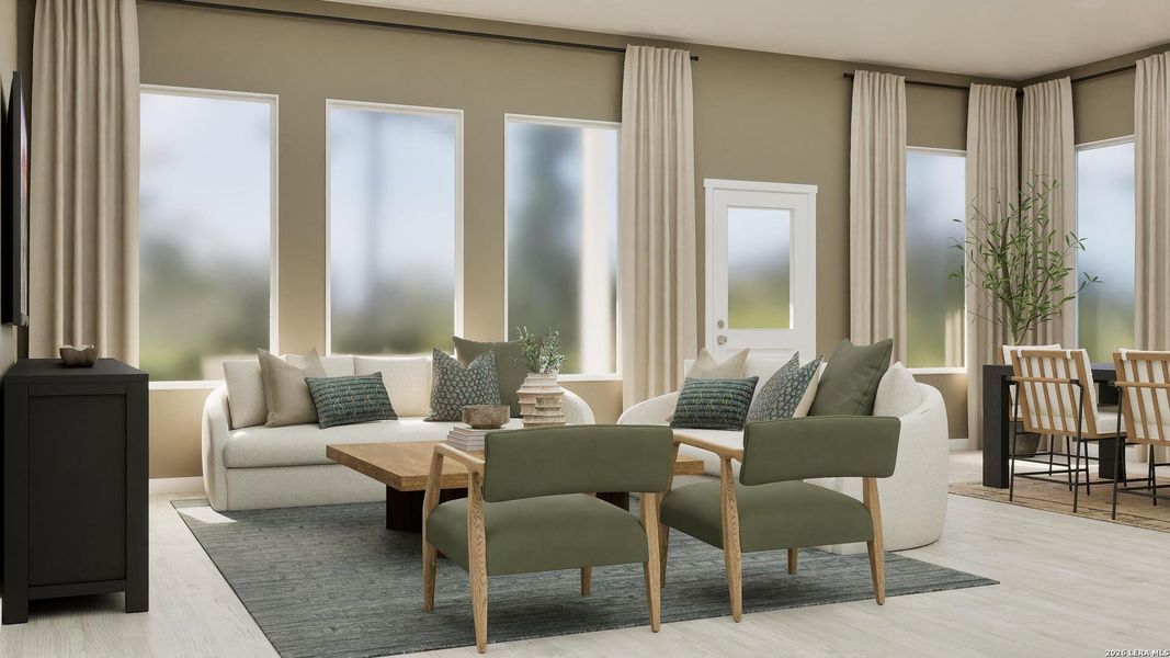 Furnished interior view inside a new home in Brookmill, San Antonio (Image 31).