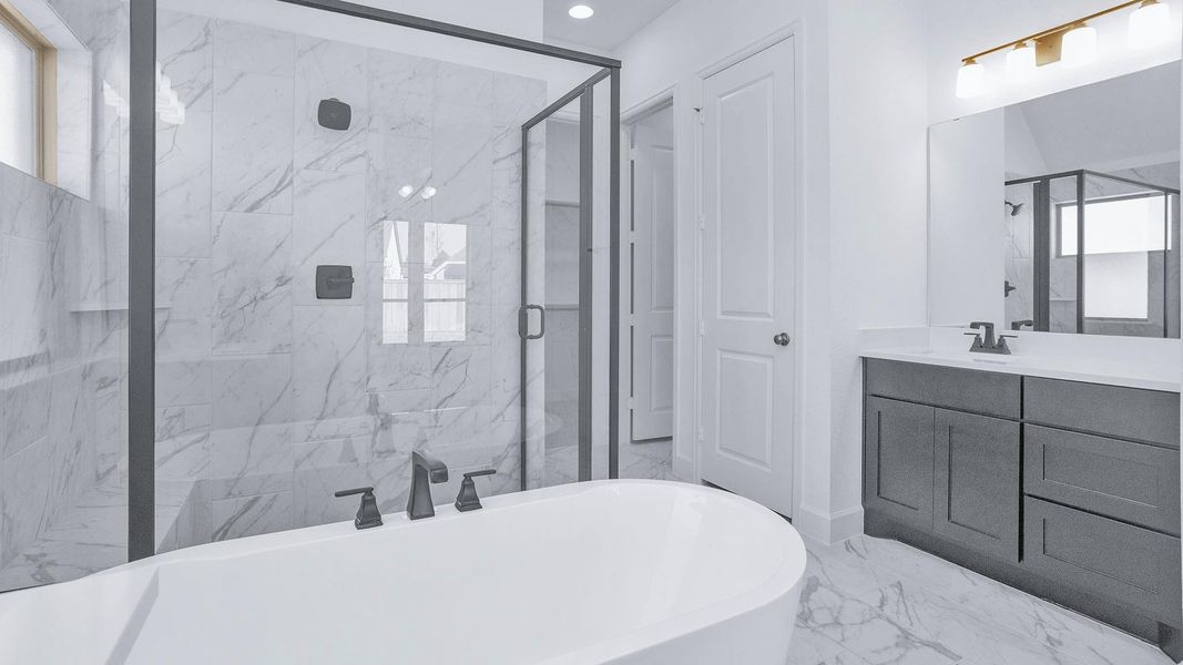 Furnished interior view inside a new home in Kresston 50', Magnolia (Image 8).