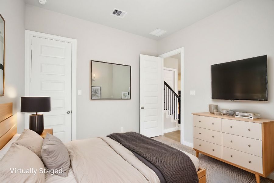 Furnished interior view inside a new home in Kemah Crossing - Luxe Series, Kemah (Image 4). Furnished interior view inside a new home in Kemah Crossing - Luxe Series, Kemah (Image 4).
