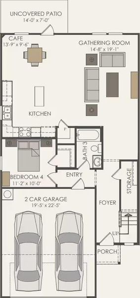 Pulte Homes, Monroe floor plan