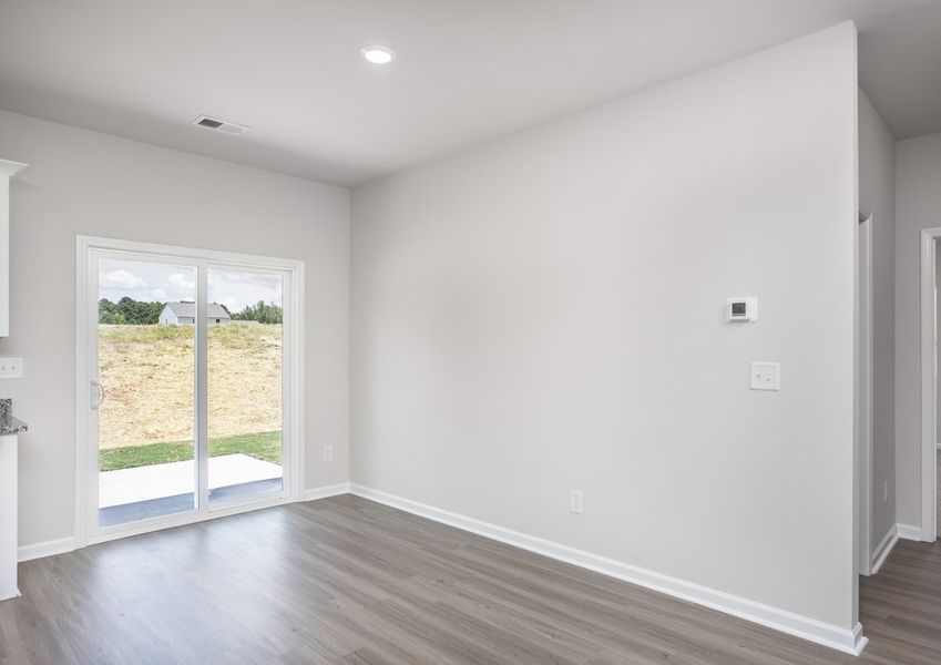 Open-concept living area.