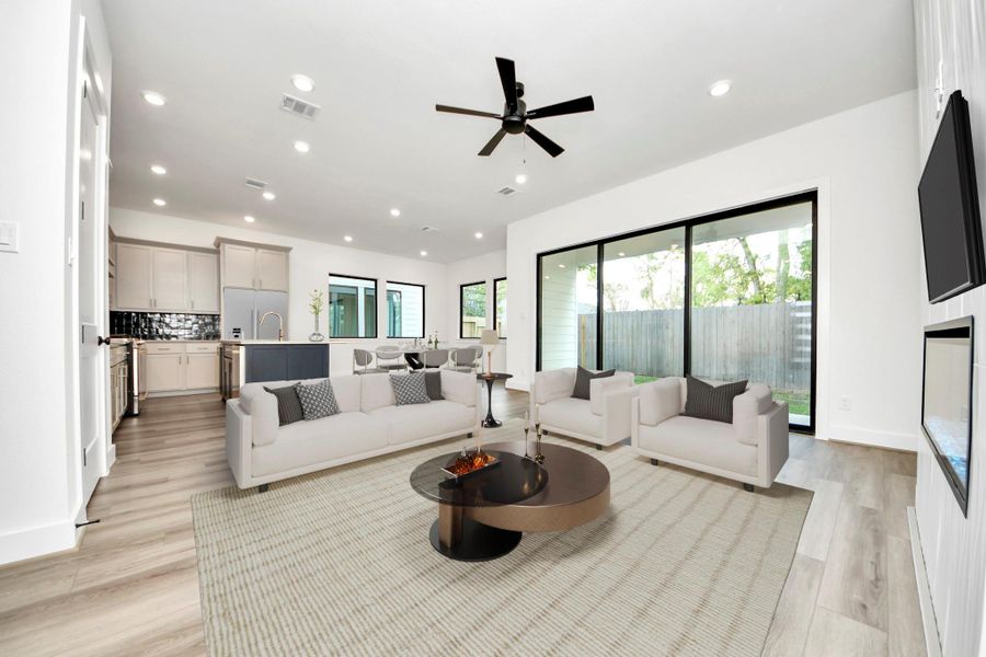 Furnished interior view inside a new home in Caywood Place, Houston (Image 7).