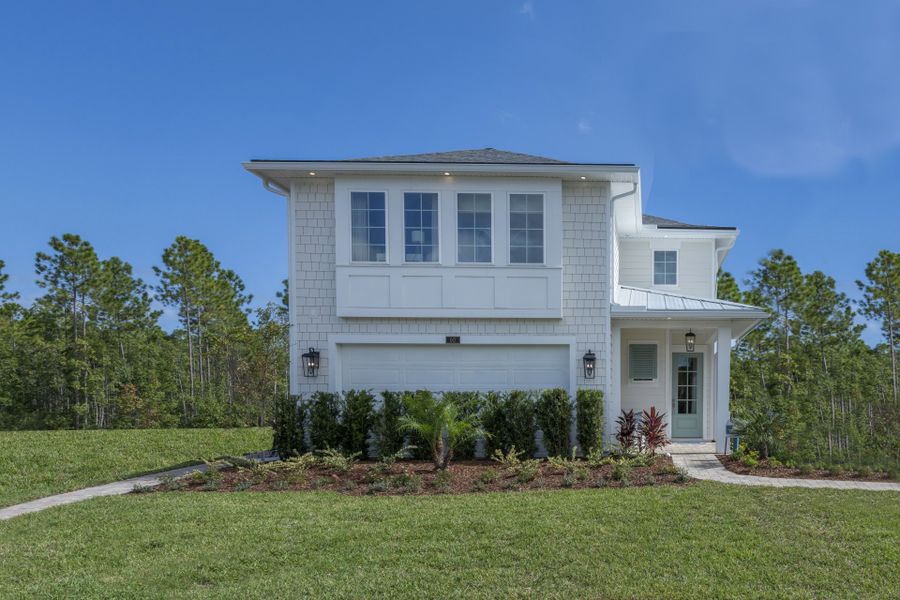 Representative exterior photo of a completed home built from the Liberty by Riverside Homes in Mariposa at EverRange, Jacksonville, FL (Image 26).