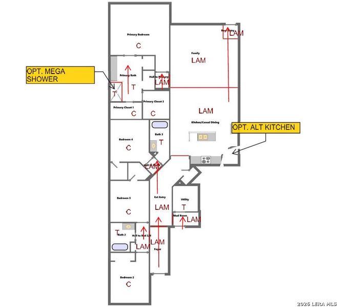 2D floor plan layout of this home in Stillwater Ranch, San Antonio, TX (Image 2). 2D floor plan layout of this home in Stillwater Ranch, San Antonio, TX (Image 2).