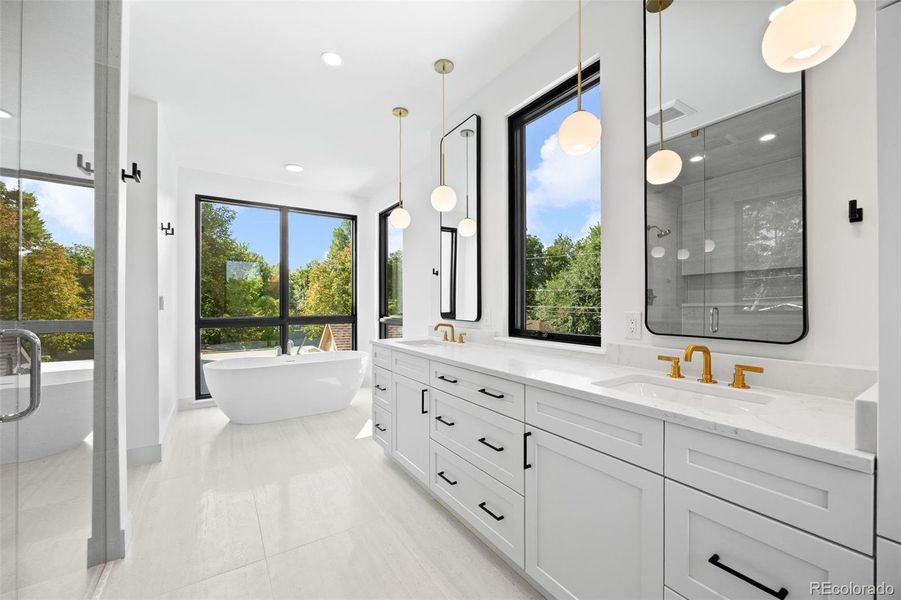 Furnished interior view inside a new home in , Denver (Image 22).