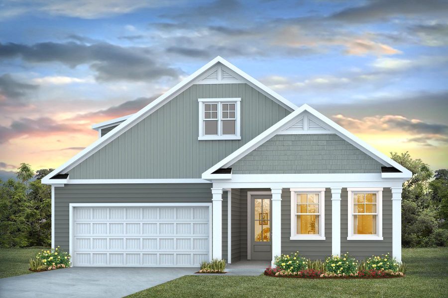 Front exterior of a new home in Sheep Island, Summerville, SC, highlighting curb appeal (Image 1). Front exterior of a new home in Sheep Island, Summerville, SC, highlighting curb appeal (Image 1).