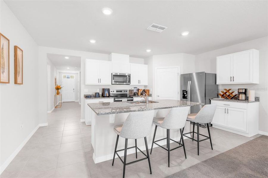 Furnished interior view inside a new home in Cypress Park Estates, Haines City (Image 16).