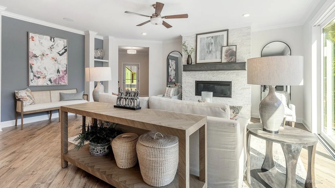 Representative furnished interior of a home built from the Promenade by Epcon Communities in The Courtyards by The Manor, Alpharetta (Image 5).