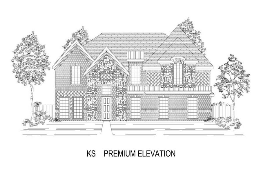 Representative rendering of the exterior for the Remington 2FS (w/Media) by First Texas Homes (Image 19). Representative rendering of the exterior for the Remington 2FS (w/Media) by First Texas Homes (Image 19).