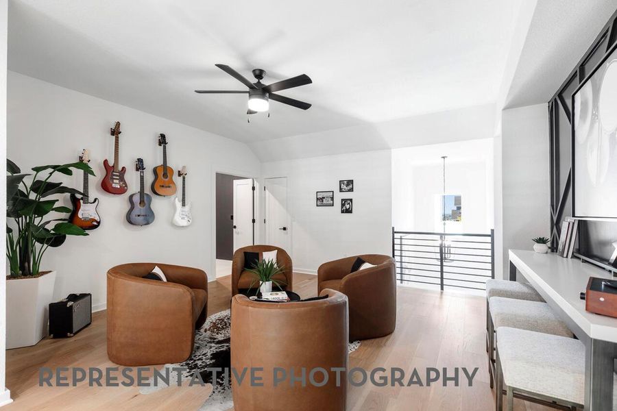 Furnished interior view inside a new home in Easton Park, Austin (Image 9). Furnished interior view inside a new home in Easton Park, Austin (Image 9).