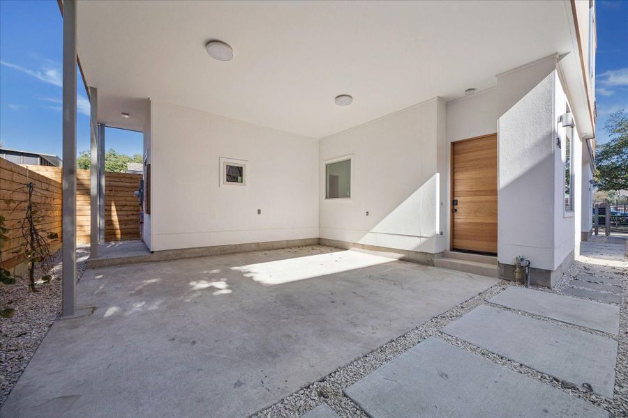 Exterior details and patio area of a home in , Houston (Image 3). Exterior details and patio area of a home in , Houston (Image 3).