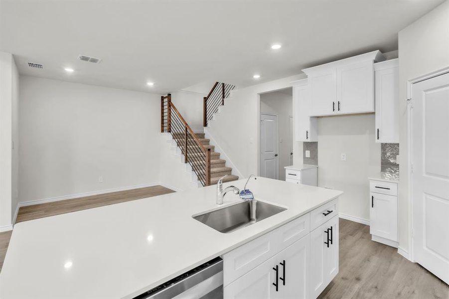 Furnished interior view inside a new home in The Landing at Hidden Lakes, McKinney (Image 12).