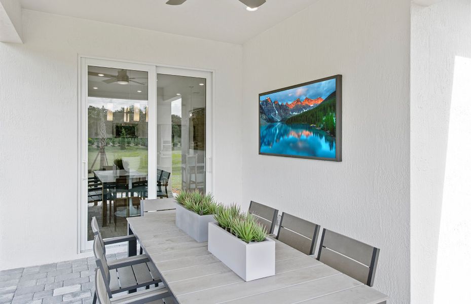 Representative exterior details of a home built from the Highgate by DiVosta in Harbor Isle, Vero Beach (Image 2).