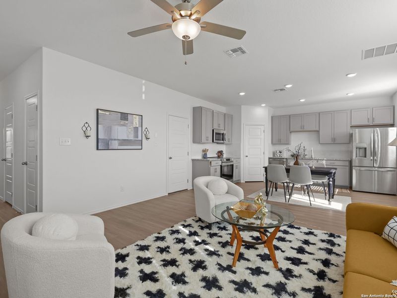 Furnished interior view inside a new home in Applewhite Meadows, San Antonio (Image 8).
