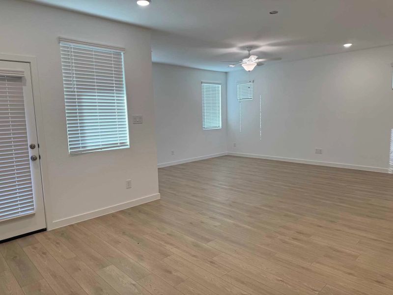 Open Living-Dining Room Construction Progress