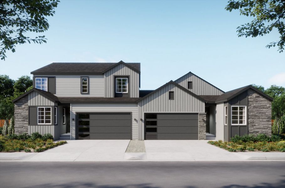 Representative exterior photo of a completed home built from the 1 by Trumark Homes in Trumark Homes at Tanterra, Parker, CO (Image 20).