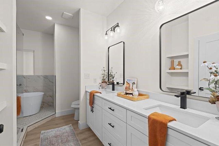 Furnished interior view inside a new home in , Orange (Image 17). Furnished interior view inside a new home in , Orange (Image 17).