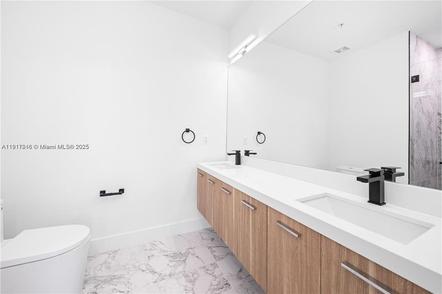 Furnished interior view inside a new home in , Miami (Image 15).