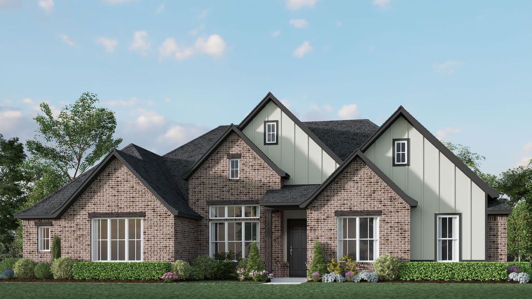 Elevation B | Concept 3009 at Hidden Creek Estates in Van Alstyne, TX by Landsea Homes