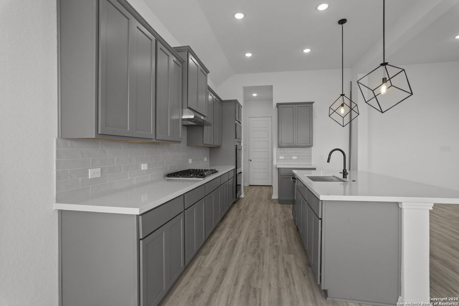 Furnished interior view inside a new home in Homestead 75', Schertz (Image 10).