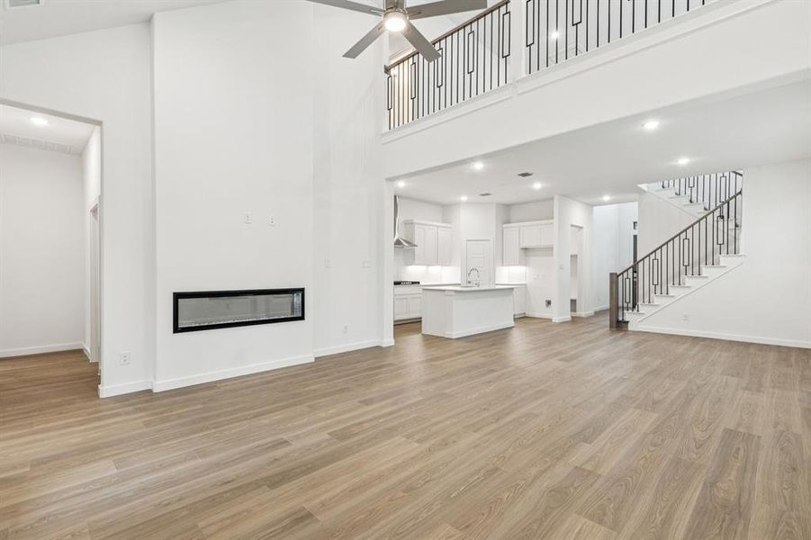 Living Room in the Picasso II home plan by Trophy Signature Homes – REPRESENTATIVE PHOTO