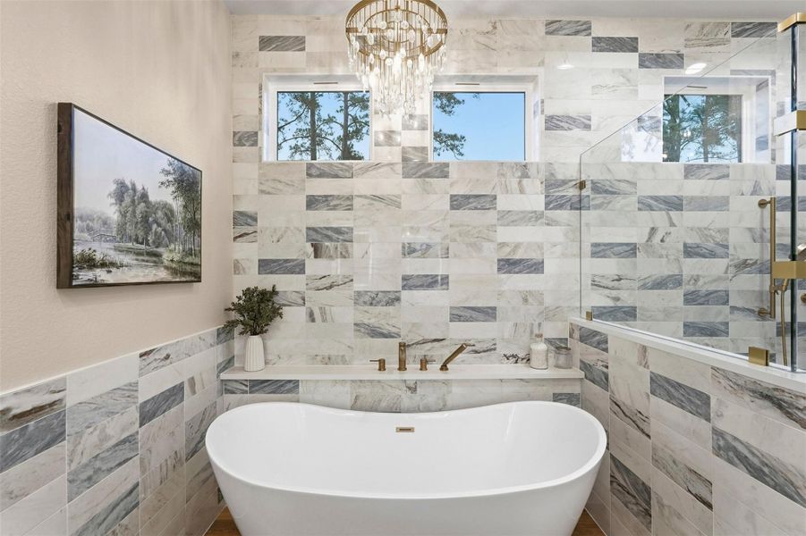 Furnished interior view inside a new home in , Willis (Image 34).