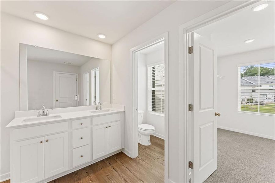 Furnished interior view inside a new home in Sherwood Square, Flowery Branch (Image 10).