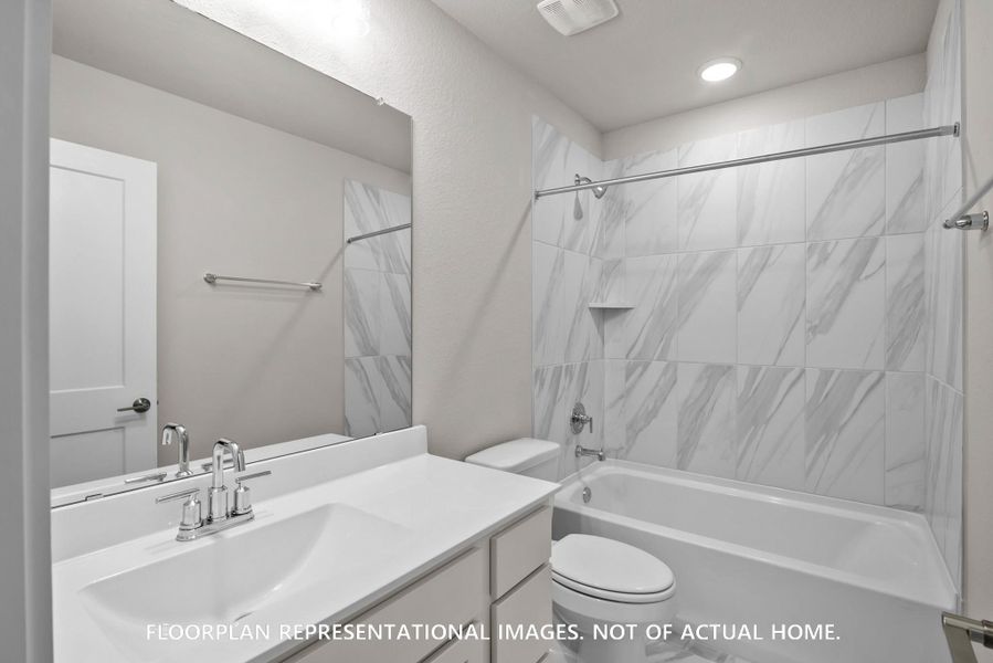 Furnished interior view inside a new home in Sorella, Tomball (Image 7).