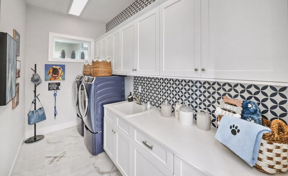 Furnished interior view inside a new home in Laureate Park, Orlando (Image 36).