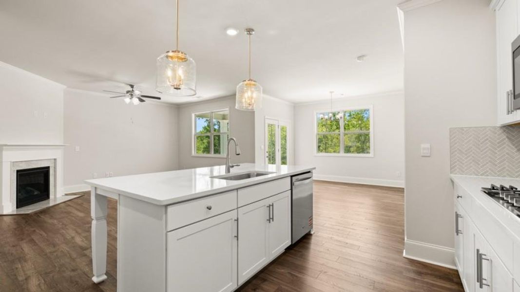 Furnished interior view inside a new home in Hamptons at Riverwood North, Dallas (Image 11).