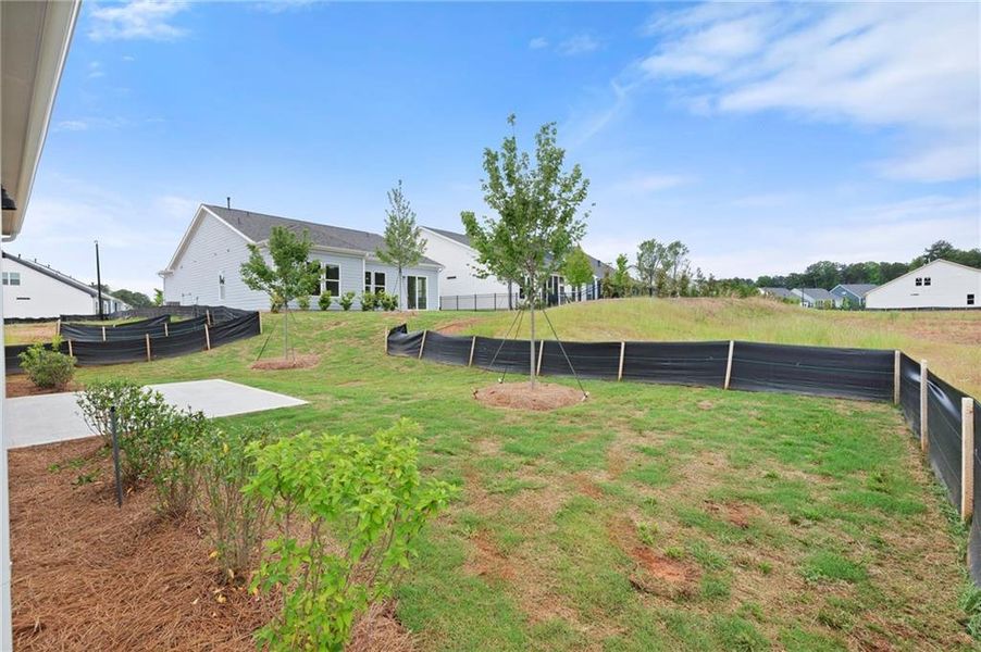 Exterior details and patio area of a home in The Reserve at Bells Ferry, Kennesaw (Image 3).