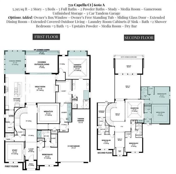 721 Capella Ct_Floor Plan with options selected 721 Capella Ct_Floor Plan with options selected