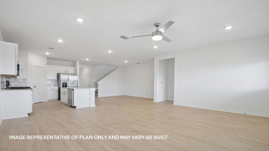 Spacious, unfurnished interior of a new home in Trails at Wildhorse, Austin (Image 10).