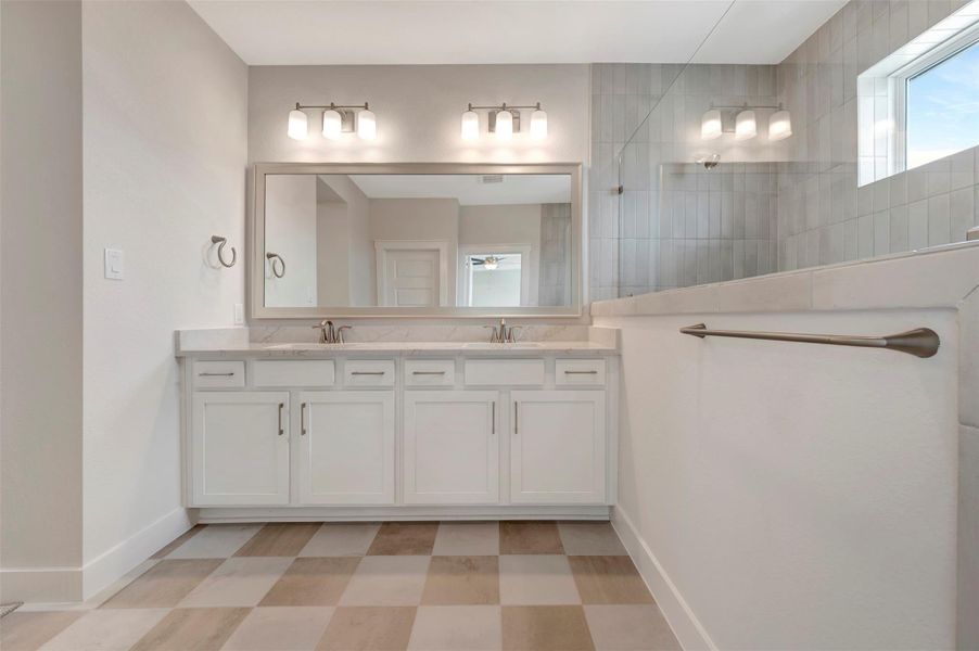 Furnished interior view inside a new home in Elyson 40', Katy (Image 12).